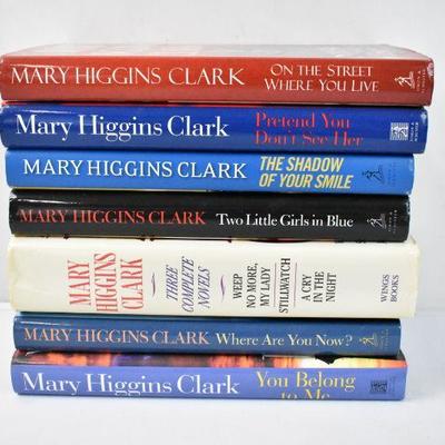 7 Hardcover Mary Higgins Clark: On the Street Where You Live to You Belong to Me