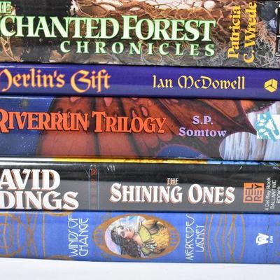 8 Hardcover Sci-Fi Fantasy Books: Animorphs -to- Winds of Change