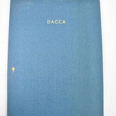 Fold Out Map of Dacca Pakistan with Hardcover, 1952