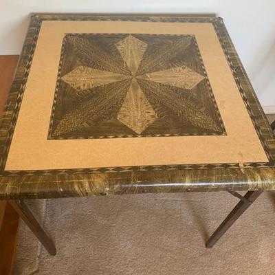 Mid century Folding Game Table