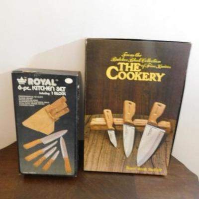 Royal Kitchen Knife and Block Set and The Cookery Cutlery Set
