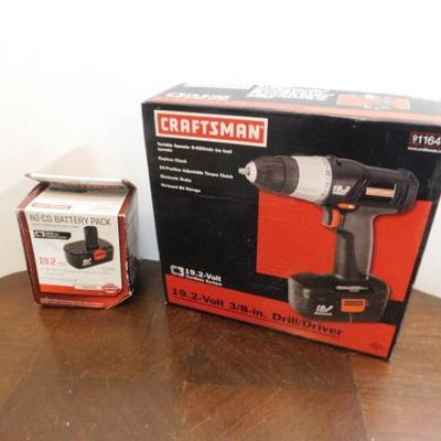 Craftsman 19.2 Volt 3/8 Drive Battery Driven Drill with Ni-Cad Battery