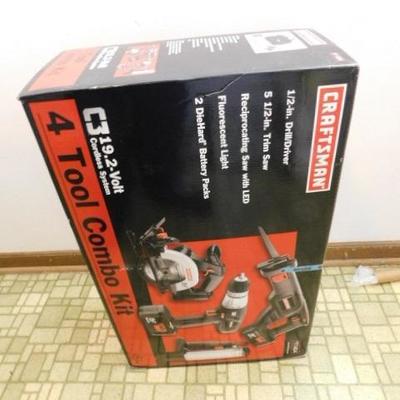 Craftsman 19.2 Volt New in Box 4 Tool Combo Kit
