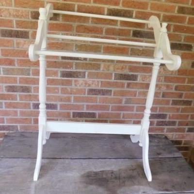 Painted Wood Quilt Rack 25