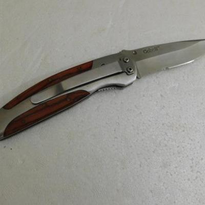 Cobalt Single Blade Fold Knife with Clip