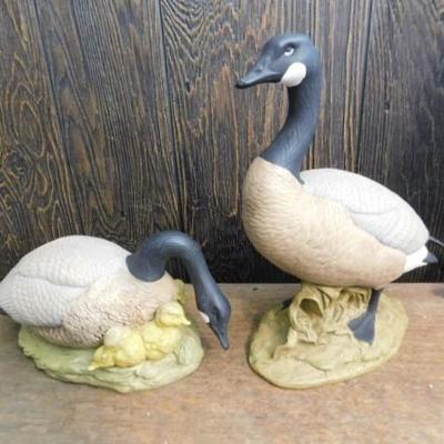 #2 Goose Set with Gosling Family Holland Mold Cermics
