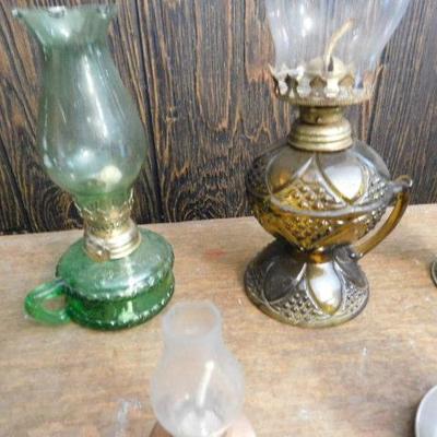 Collection of 5 Oil Lamps of Various Styles