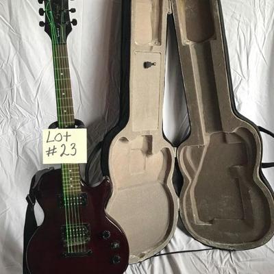 Lot #23 Epiphone Special Model Electric Guitar w. stand and Case