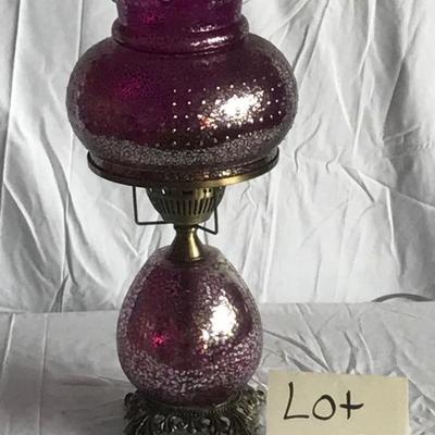 Lot #53 Purple Iridescent Lamp 