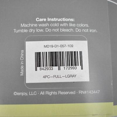 Modrn Bamboo Sheet Set, Gray, Full Size, Super Soft - New