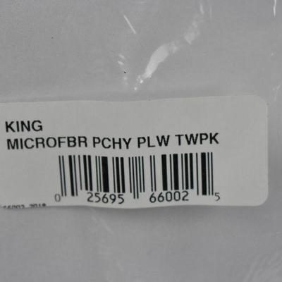 Twin Pack King Size Pillows, Quantity 2 - New