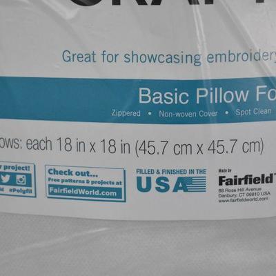 2 Pillow Forms by Crafter's Choice 18