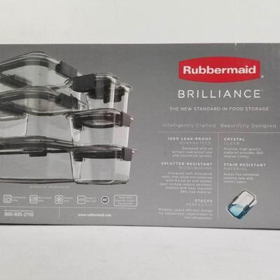 Rubbermaid 18 Piece Stackable BPA Free Storage Containers Set - New