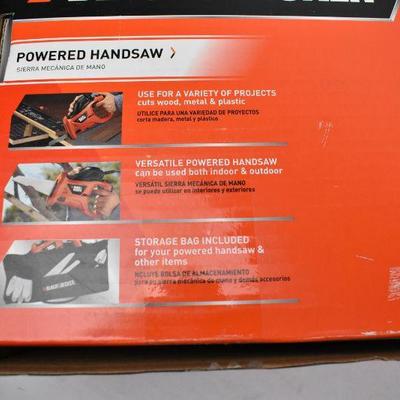 Black & Decker Powered Handsaw. Open Box - New
