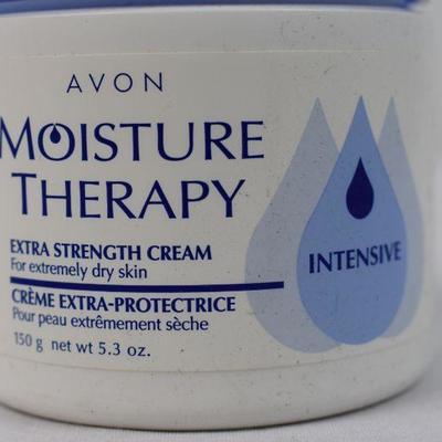 Avon Moisture Therapy Hand Cream 4.2 oz & Extra Strength Cream 5.3 oz - New