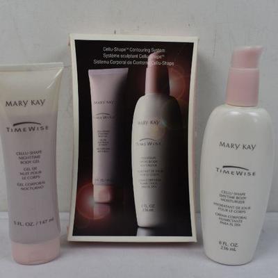 Mary Kay TimeWise Cellu-Shape Contouring: Body Gel 5 oz & Moisturizer 8 oz - New