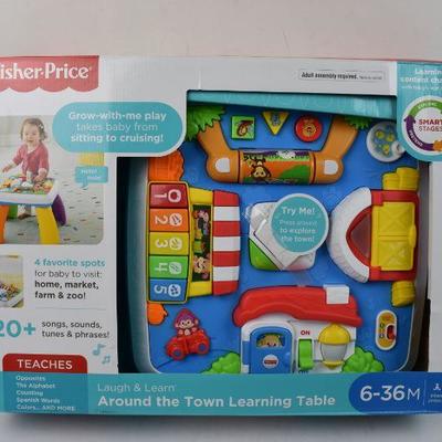 Fisher-Price Learning Table Laugh & Learn Around the Town for 6-36 months - New