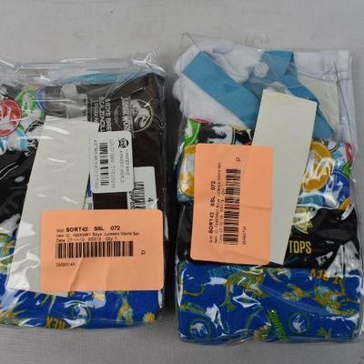 8 Pairs of Boys Boxer Briefs Size 4, Jurassic World - New