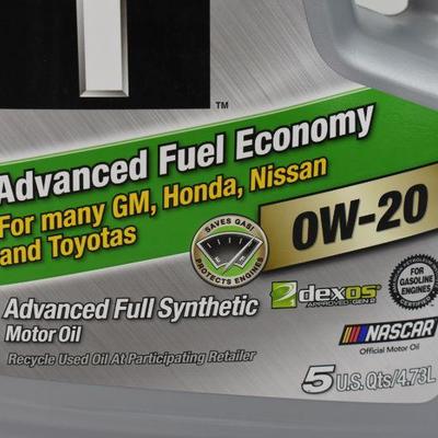 Mobil 1 Advanced Full Synthetic Motor Oil OW-20, 5 Quarts - New