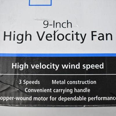 9-Inch High Velocity Fan - New