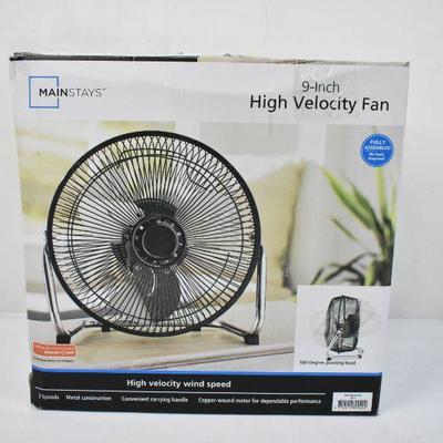 9-Inch High Velocity Fan - New