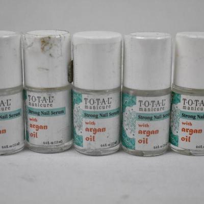 Strong Nails Serum with Argan Oil, 5 Bottles of 0.4 fl oz - New