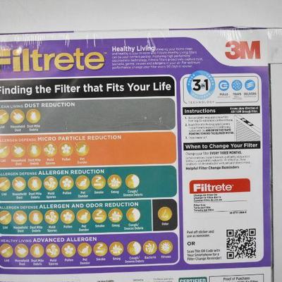 Filtrete Filters 12x20x1, Quantity 2 - New