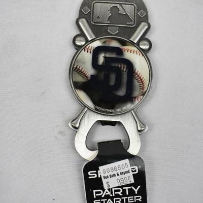 San Diego Padres Bottle Openers, Metal, Quantity 8 - New