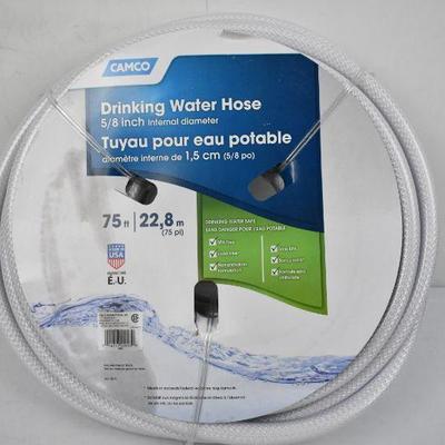 Camco Drinking Water Hose, 75 Feet, 5/8