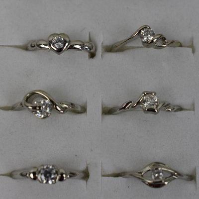 10 pc Costume Jewelry Rings, All Different, All size 4 3/4 - New