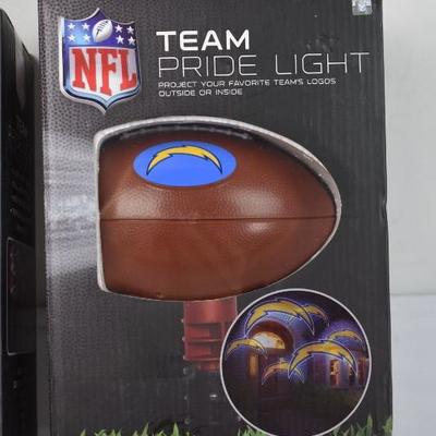 NFL Chargers Lot of 6: Lights, Small Flag, Topper, Fidget Spinner, More - New