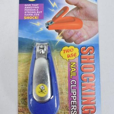 12 pc Practical Jokes: Sore Hand, Shockers (Eraser, Clippers, Remotes) - New