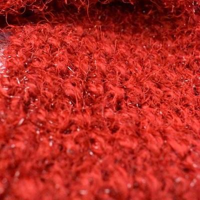 Crochet Scarf & Hat, Red Sparkly - New