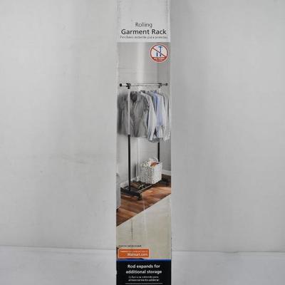 Mainstays Rolling Garment Rack - New