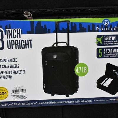 Protege Pilot Case Carry-On Suitcase, 18" Black - New