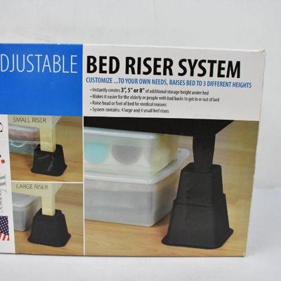 Adjustable Bed Riser System - New