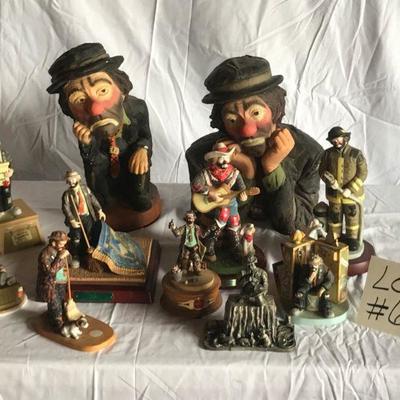 Lot #66 Set of Collectible Clowns