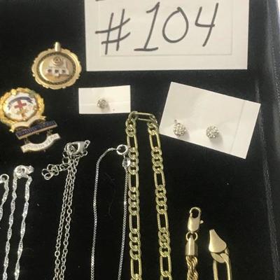 Lot # 104 Jewelry Lot 
