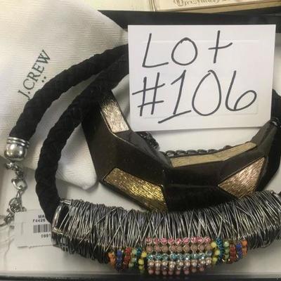 Lot #106 Jewelry Lot 