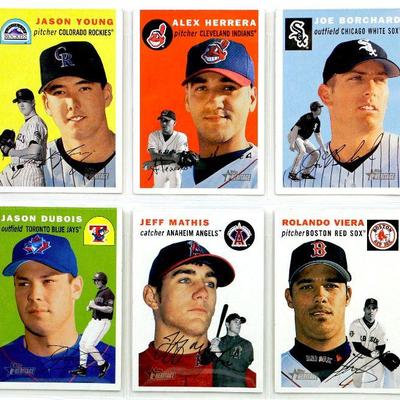TOPPS HERITAGE BASEBALL CARDS SET - 6 Cards Lot ALL STAR - 2003 Topps All MINT