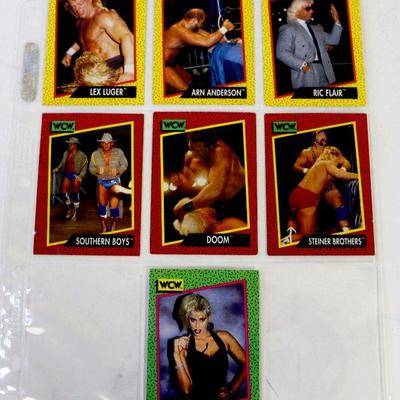 WCW WRESTLING Vintage Cards Set of 7