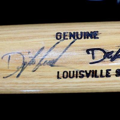 Dwight "Doc" Gooden Autographed Baseball Bat Full Size Louisville Slugger w/Stand