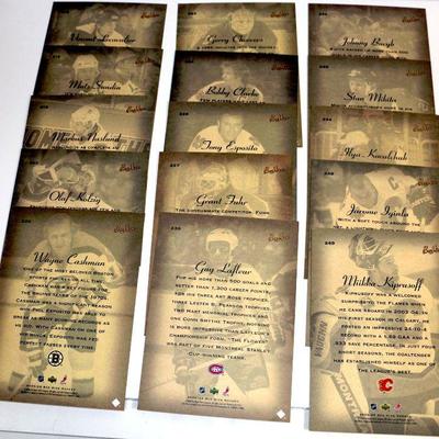 2005/06 UPPER DECK BEE HIVE HOCKEY CARDS PHOTO CARDS SET OF 15