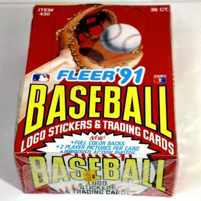 1991 FLEER BASEBALL CARDS - FACTORY SEALED WAX BOX