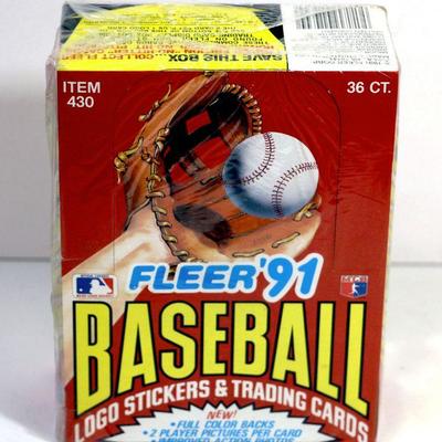 1991 FLEER BASEBALL CARDS - FACTORY SEALED WAX BOX