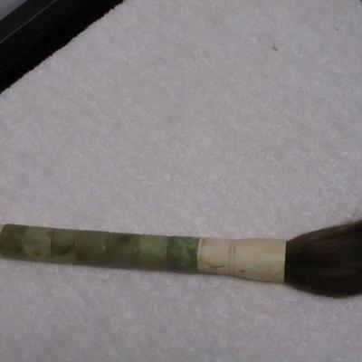 Lot 139 - Chinese Calligraphy Brush/Chinese Ink Brush -  Jade Bone Handle