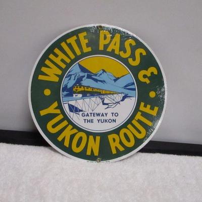 Lot 103 - White Pass & Yukon Rough Railway Sign