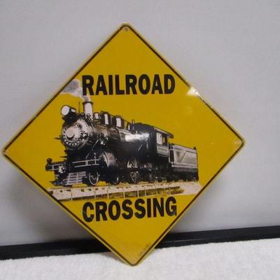 Lot 104 - Crosswalks Railroad Crossing Sign