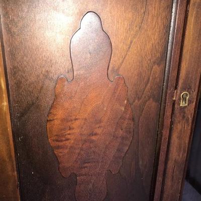 Vintage China Cabinet With Glass Front & Key