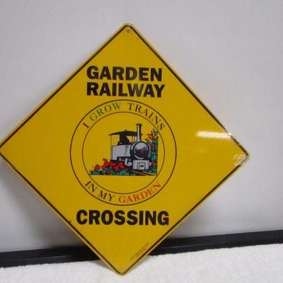 Lot 105 - Garden Railway Crossing Sign
